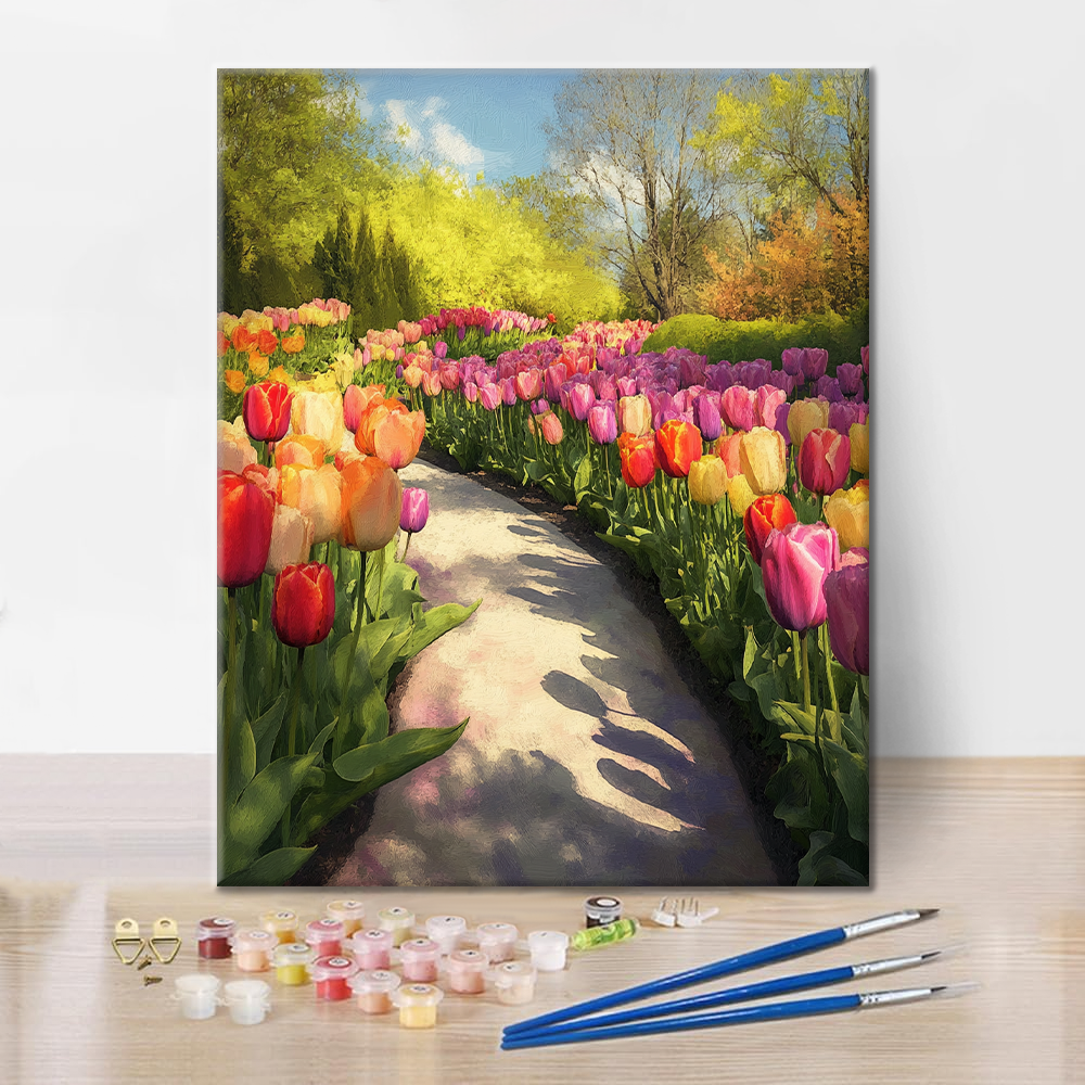 Camino De Los Tulipanes - Pintar por Números