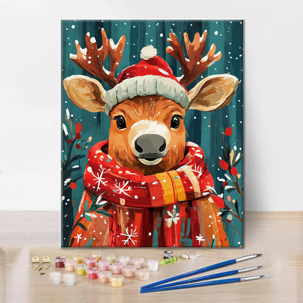 Reno De Navidad - Pintar por Números