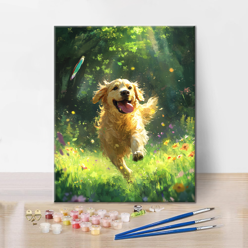 Perro Perdiguero Dorado - Pintar por Números