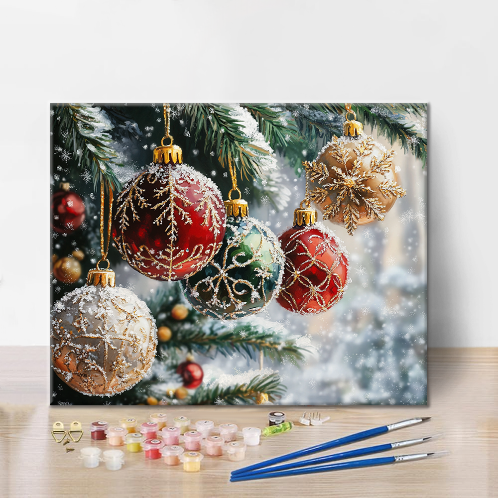 Bolas De Navidad - Pintar por Números