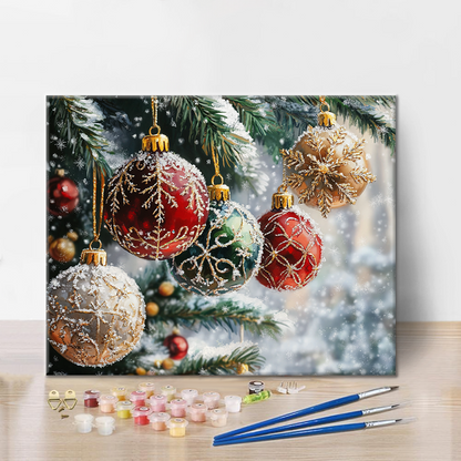 Bolas De Navidad - Pintar por Números