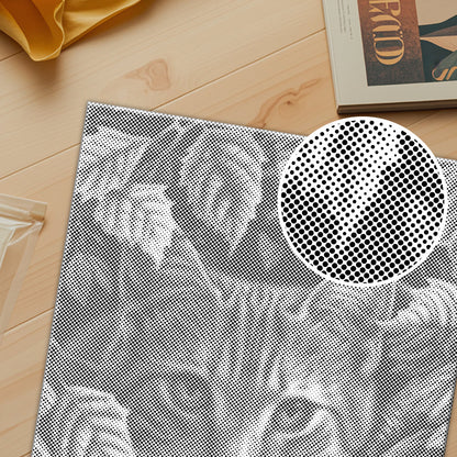 Leaves and Cat - Pintura por puntos