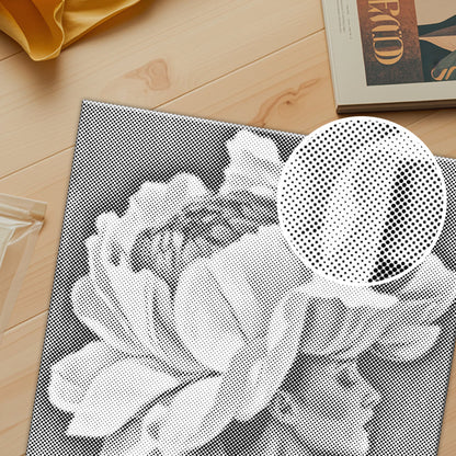 Flower & Woman - Pintura por puntos