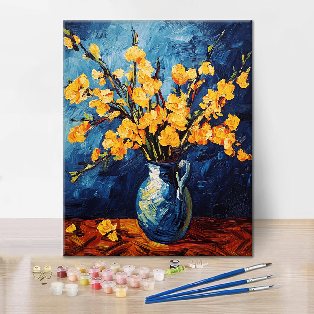 Flores Amarillas - Pintar por Números