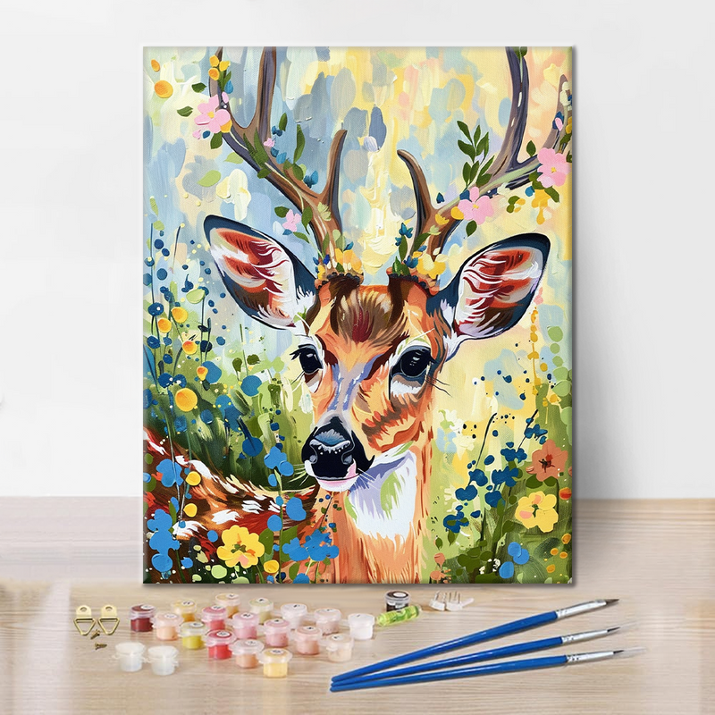 Ciervo De Primavera - Pintar por Números