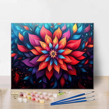 Flor Mística - Pintar por Números