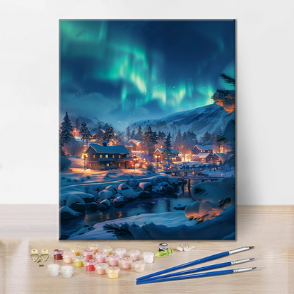 Ciudad suiza - Pintar por Números