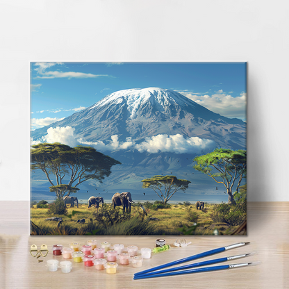 Monte Kilimanjaro - Pintar por Números