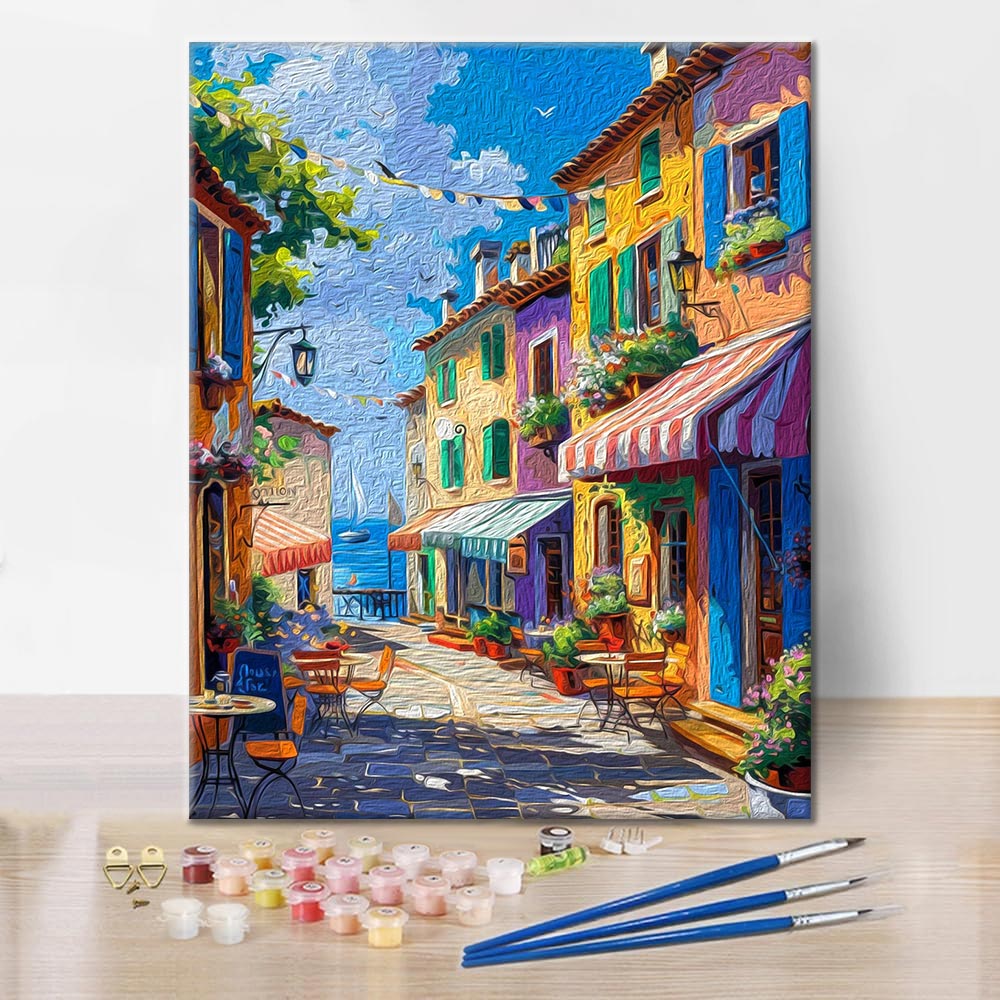 Ciudad Mediterránea - Pintar por Números