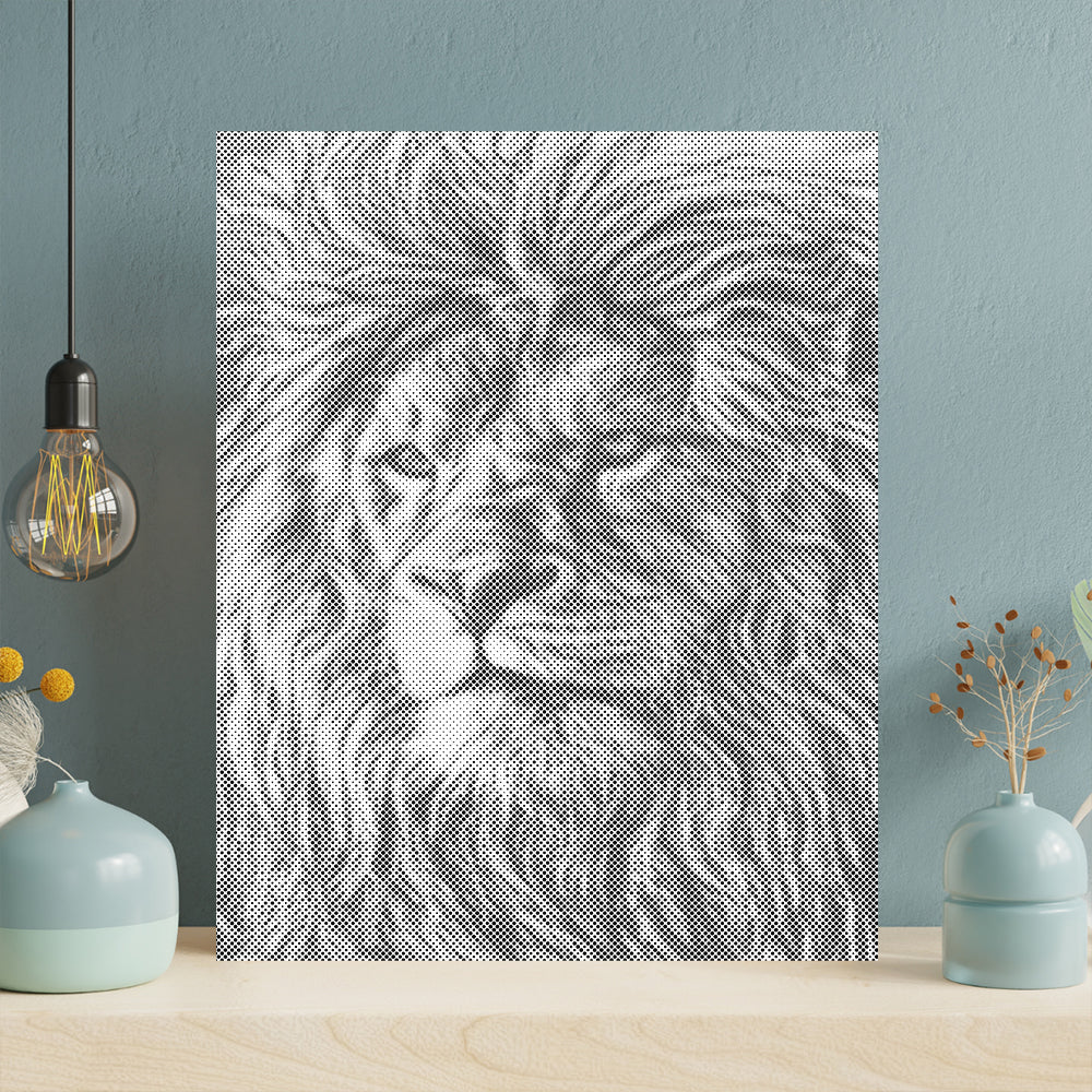 Giant African Lions - Pintura por puntos