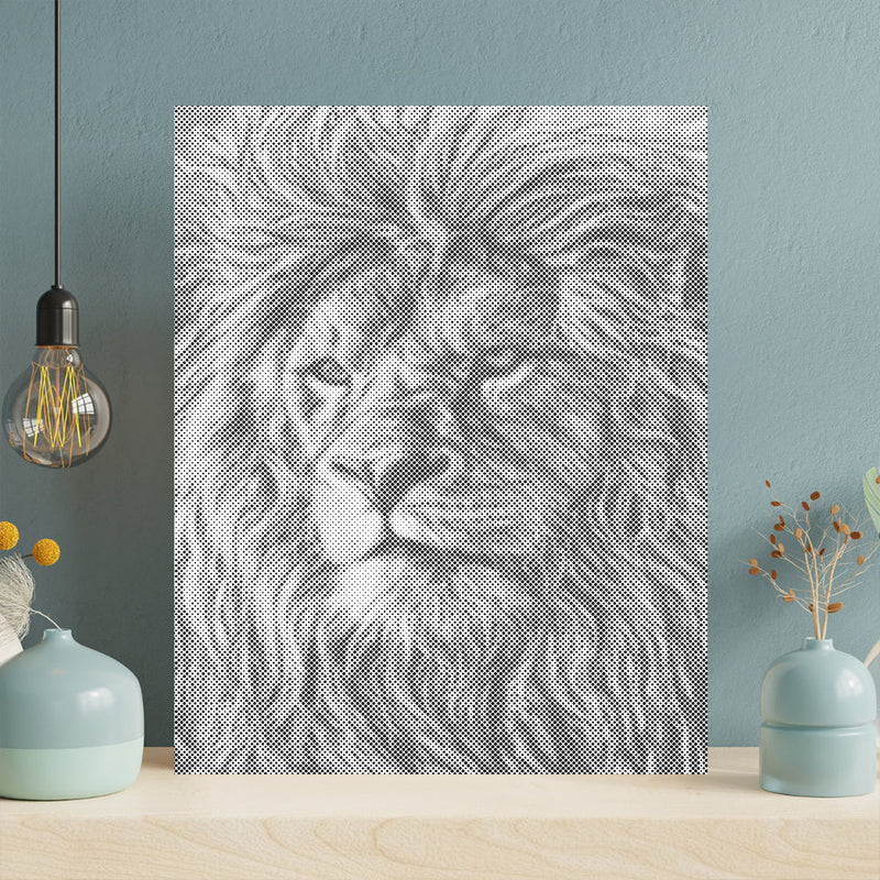 Giant African Lions - Pintura por puntos
