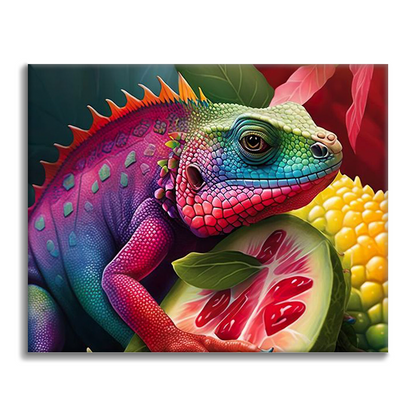 Iguana digital - Pintar por Números