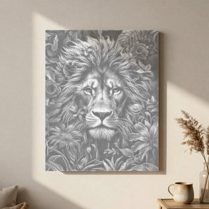 Foliage and Lion's Fury - Pintura por puntos