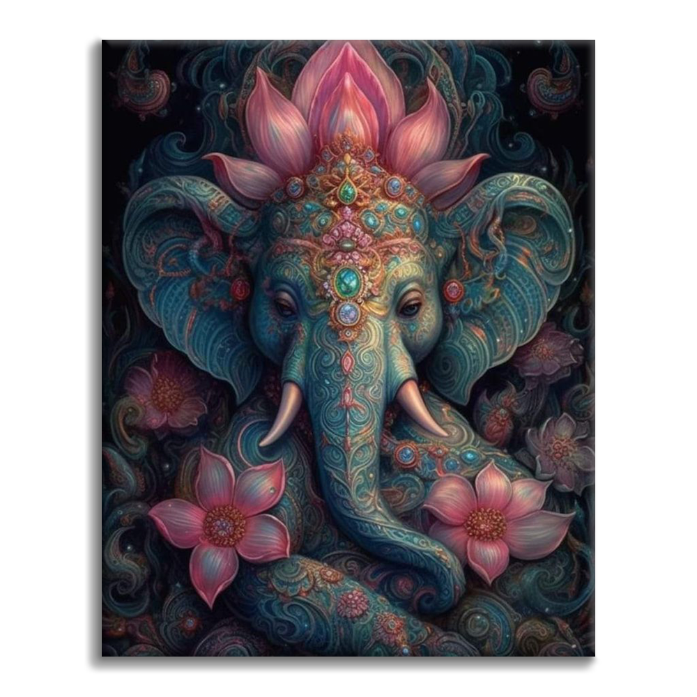Un Elefante En La India - Pintar por Números