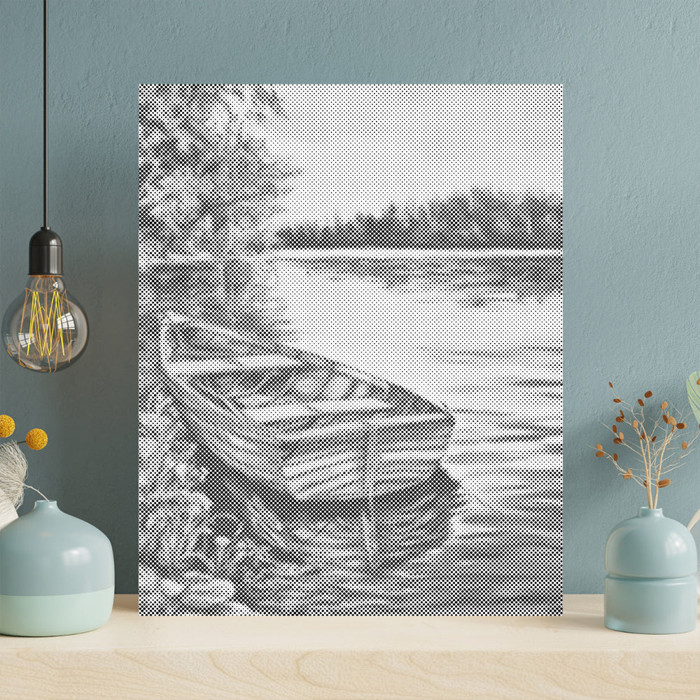 Boats in the Lake - Pintura por puntos