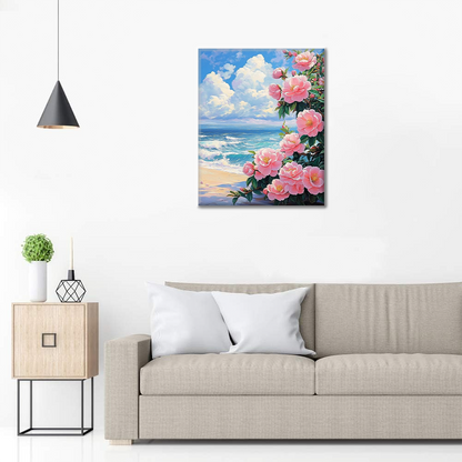 Camelia Junto Al Mar - Pintar por Números