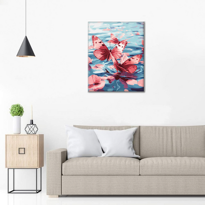 Mariposa Rosa - Pintar por Números