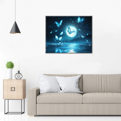 Mariposa A La Luz De La Luna - Pintar por Números
