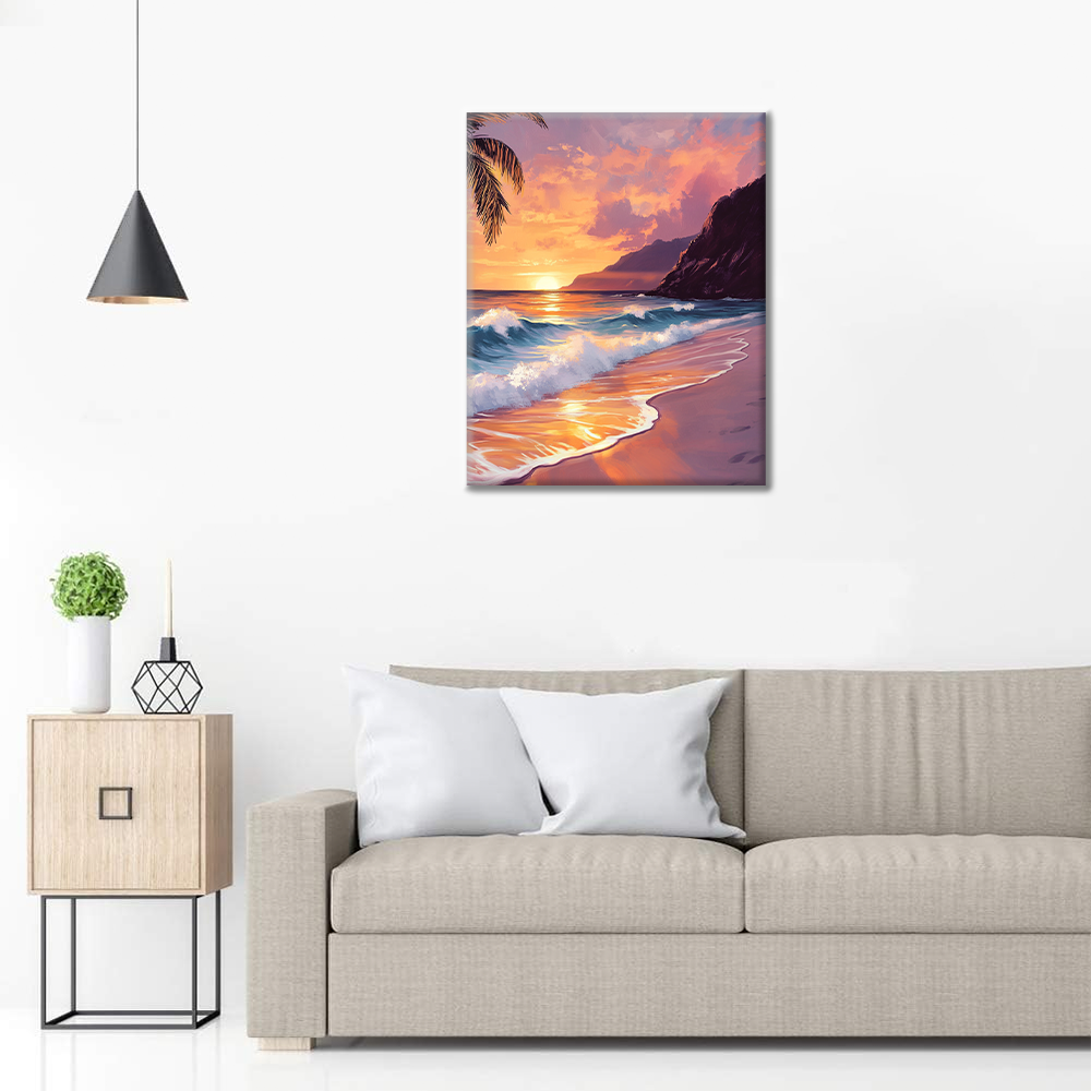 Puesta De Sol De Ensueño - Pintar por Números