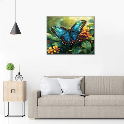 Mariposa Azul - Pintar por Números