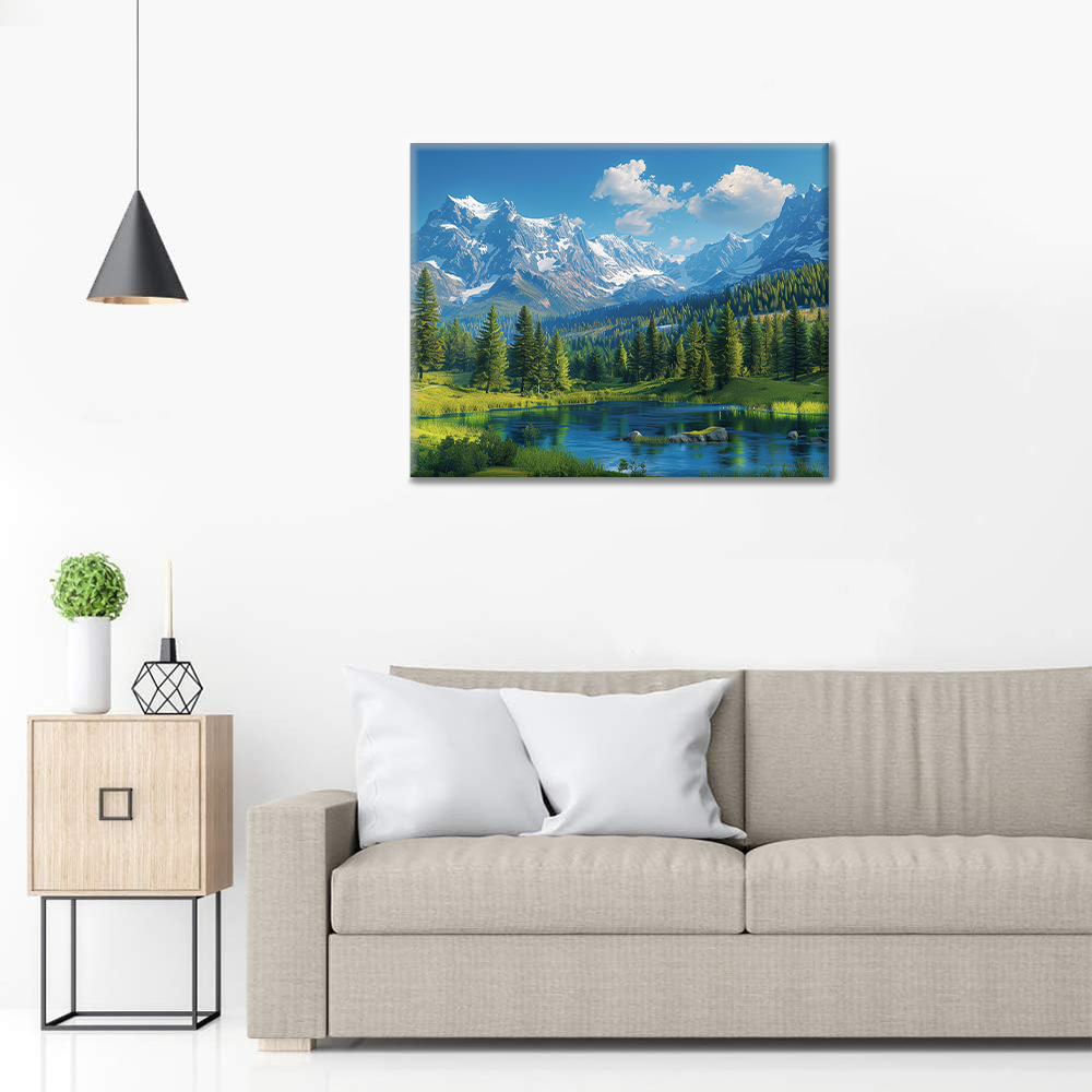Las Montañas Rocosas - Pintar por Números