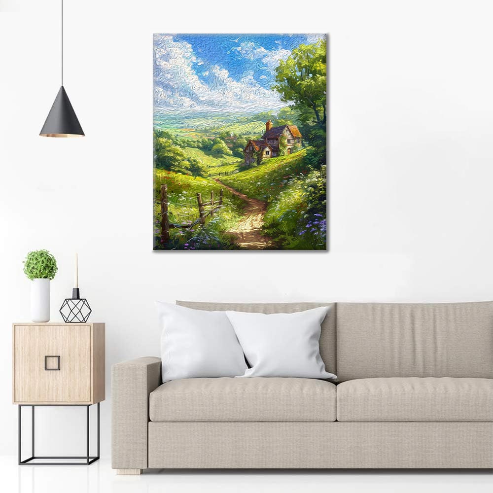 Vida De Pueblo - Pintar por Números