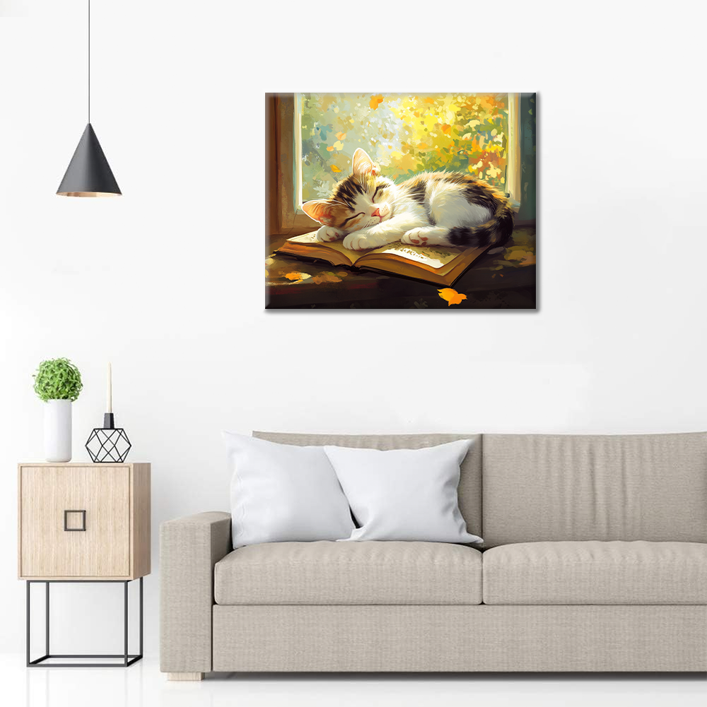 Gato Durmiendo - Pintar por Números