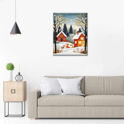 Zorros En Invierno - Pintar por Números