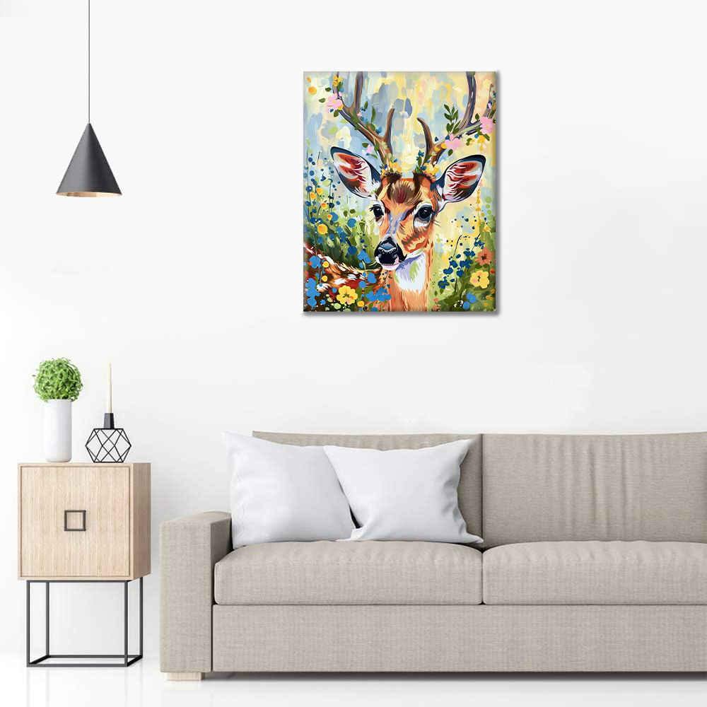 Ciervo De Primavera - Pintar por Números