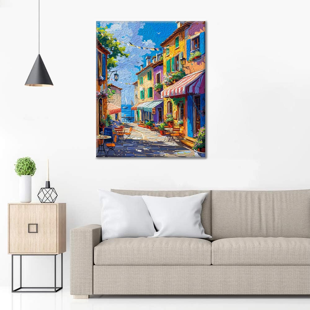 Ciudad Mediterránea - Pintar por Números