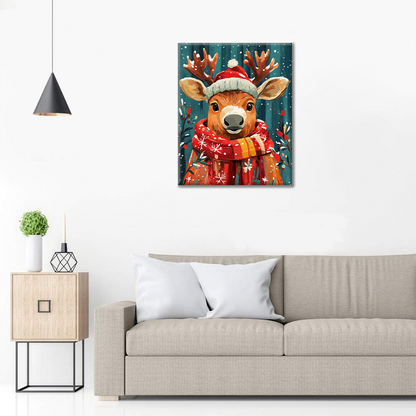 Reno De Navidad - Pintar por Números