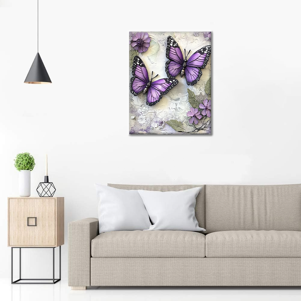 Mariposa Morada - Pintar por Números