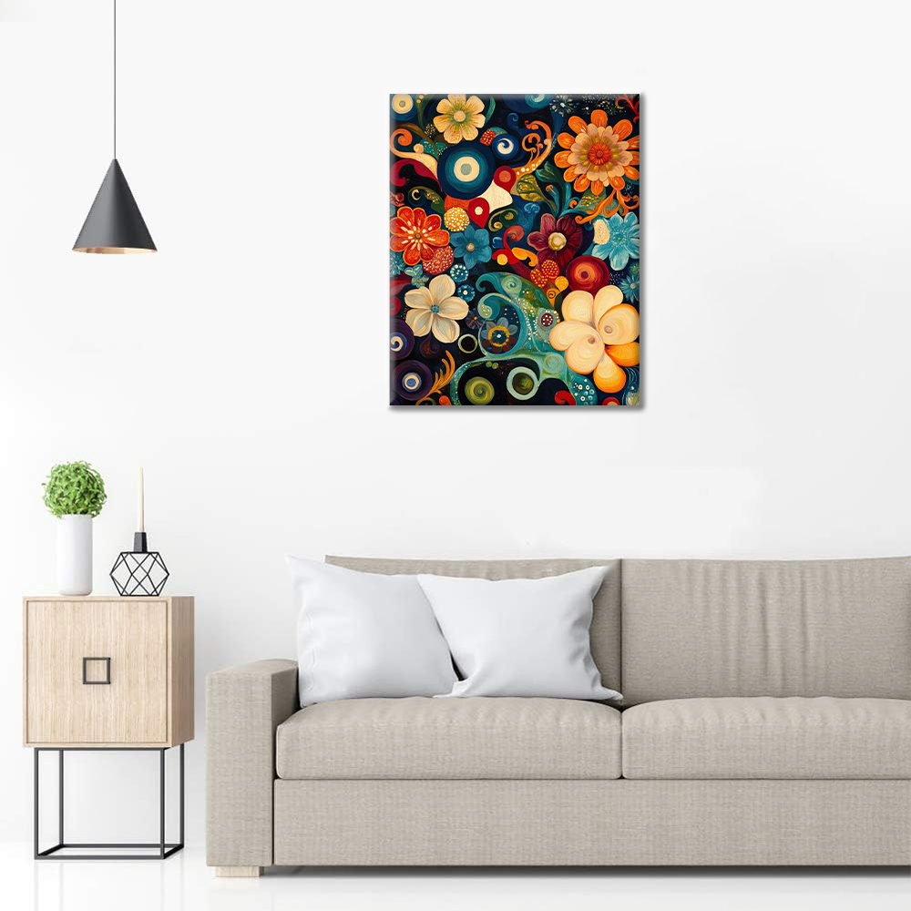 Flores Abstractas - Pintar por Números
