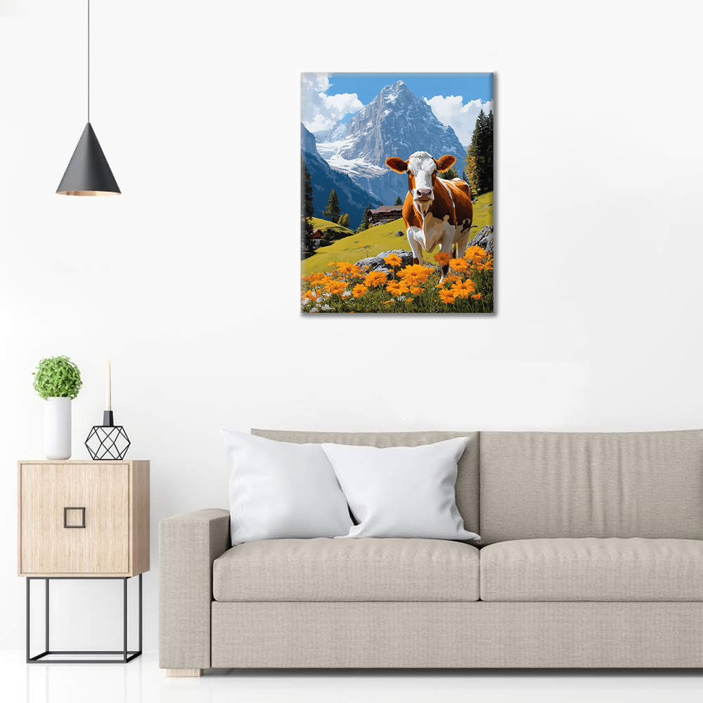 Vaca Suiza - Pintar por Números