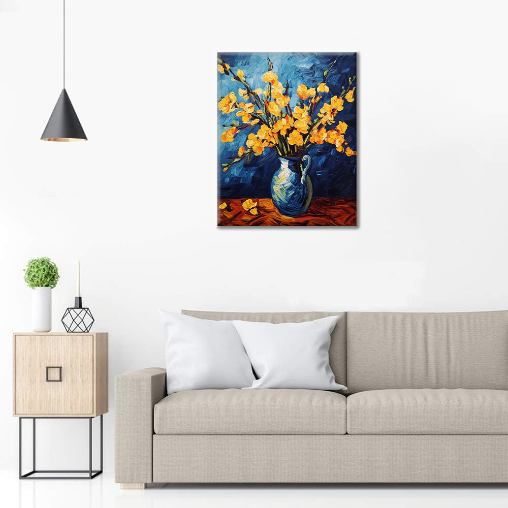 Flores Amarillas - Pintar por Números