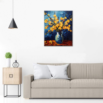 Flores Amarillas - Pintar por Números