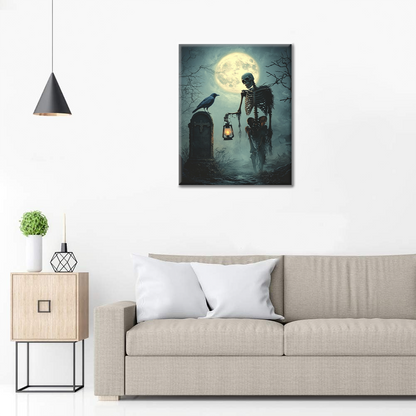 Calavera Oscura - Pintar por Números