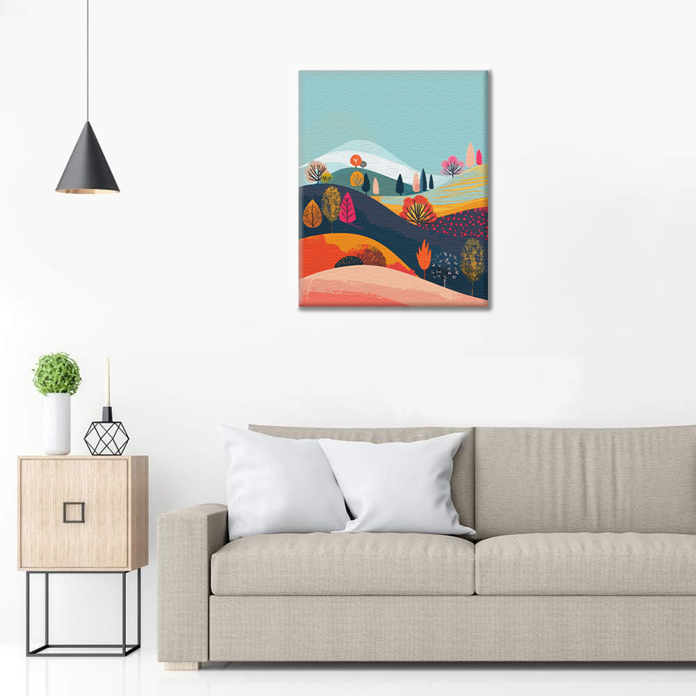 El Abrazo Armonioso Del Otoño - Pintar por Números