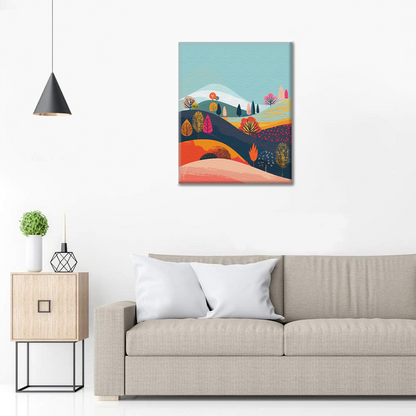 El Abrazo Armonioso Del Otoño - Pintar por Números