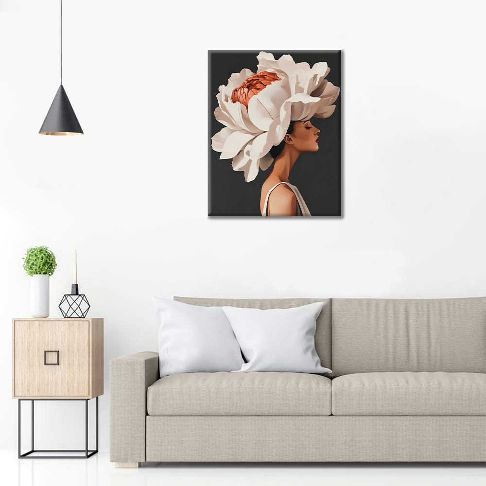 Flor Y Mujer - Pintar por Números