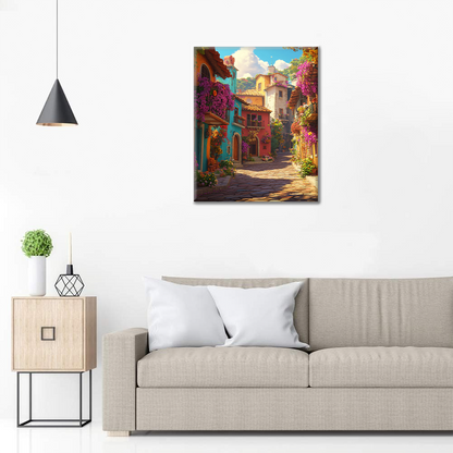 Ciudad De Flores Frescas - Pintar por Números