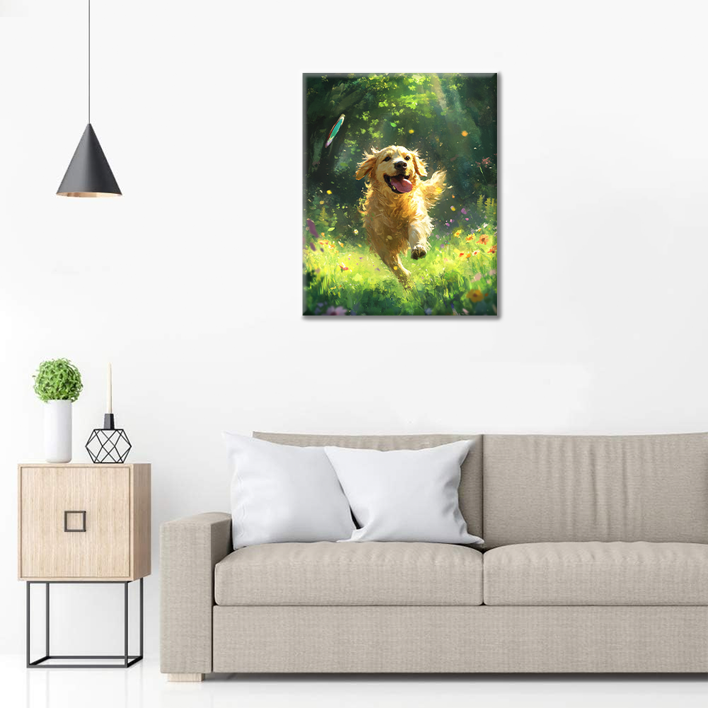 Perro Perdiguero Dorado - Pintar por Números