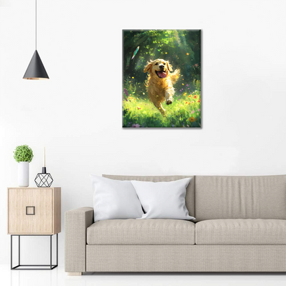 Perro Perdiguero Dorado - Pintar por Números