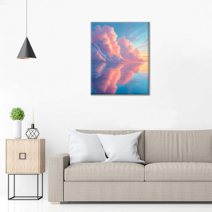 Nubes De Ensueño En El Espejo - Pintar por Números