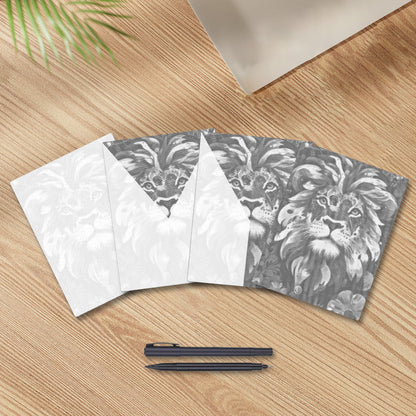 Lion with a Brave Heart - Pintura por puntos
