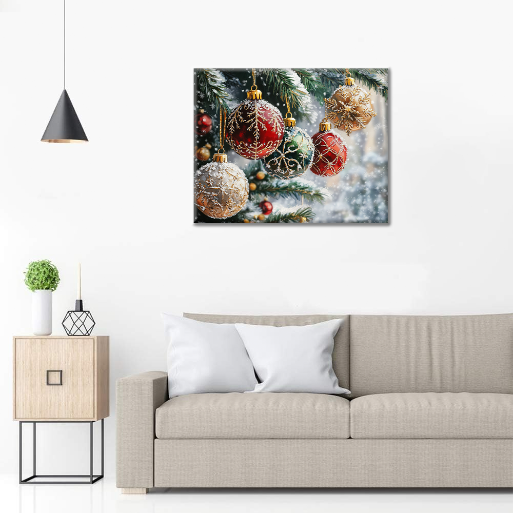Bolas De Navidad - Pintar por Números
