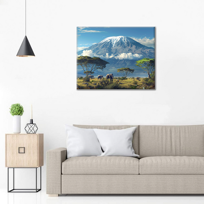 Monte Kilimanjaro - Pintar por Números