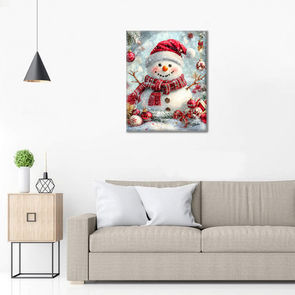 Figura Navideña Nevada - Pintar por Números