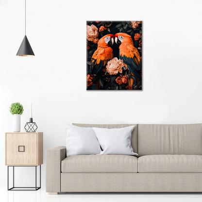 Pareja de Loros - Pintar por Números