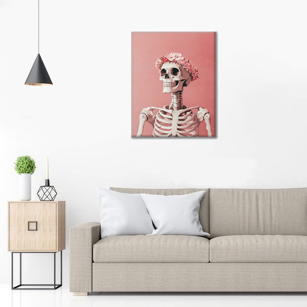 Flor Y Calavera - Pintar por Números